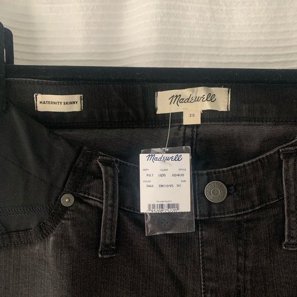 Madewell maternity cropped raw hem skinny jeans - Picture 2 of 5